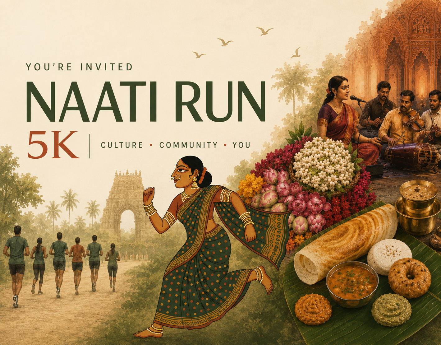 The Naati Run 5K poster — Sunday 27 September 2026, Indiranagar Club, Bengaluru